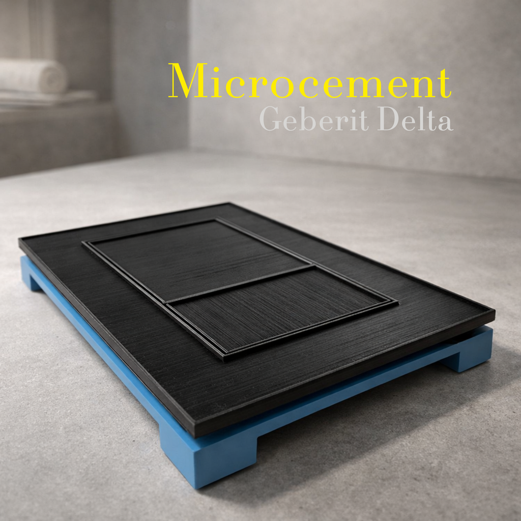 Hidden Toilet Flush Button – Tile & Microcement Base for Geberit Sigma & Delta