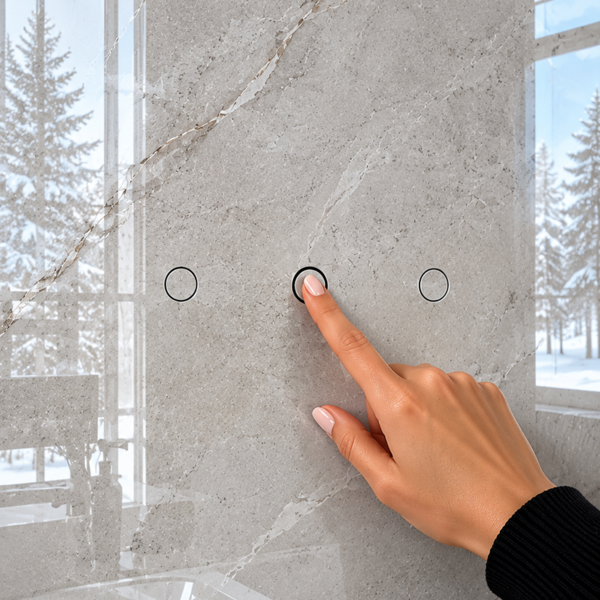 Hidden Tile-Integrated Towel Hook Set (3 or 5 Hooks)